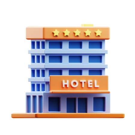 Hotel 3D Illustration