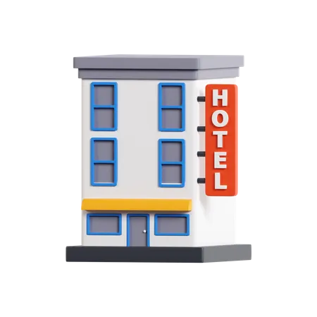 Hotel 3D Icon