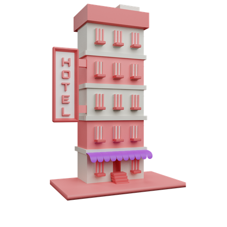 Hotelgebäude  3D Icon
