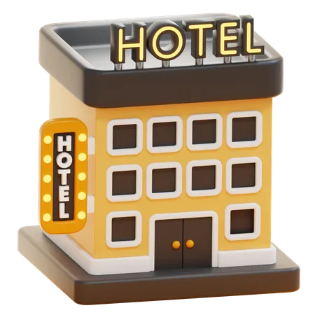 HOTEL  3D Icon