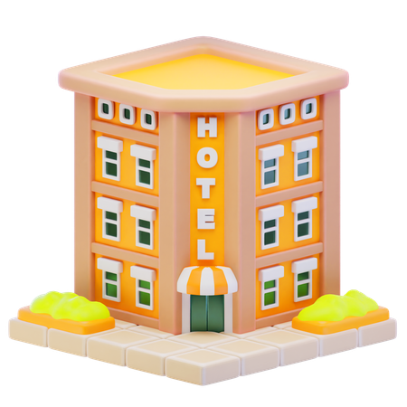 Bâtiment de l'hôtel  3D Icon