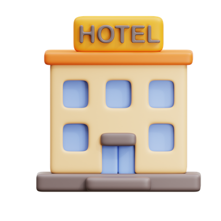 Bâtiment de l'hôtel  3D Icon