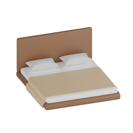 Hotel Bed  3D Icon