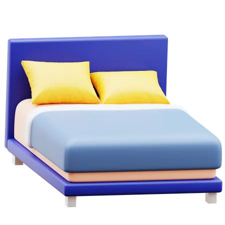 Hotel Bed  3D Icon