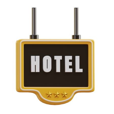 Hotel Board  3D Icon