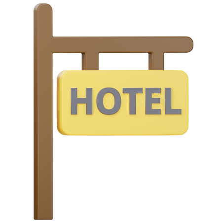 Hotel Board  3D Icon