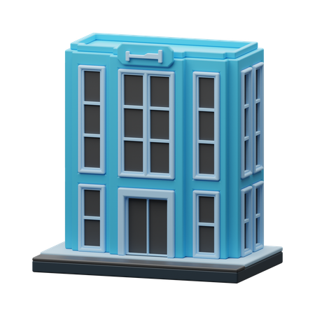 Hotel buidling  3D Icon