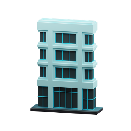 Hotel building  3D Icon