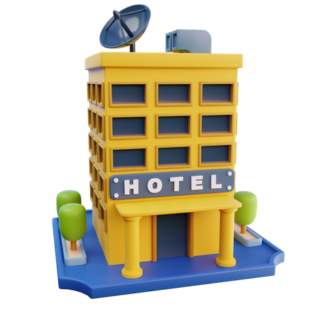 Hotelgebäude  3D Icon