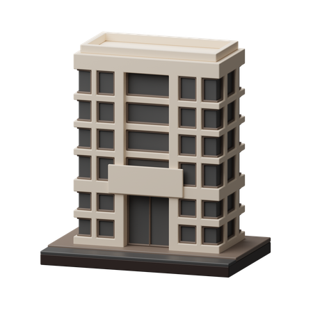 Hotelgebäude  3D Icon