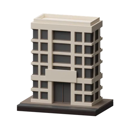 Hotelgebäude  3D Icon