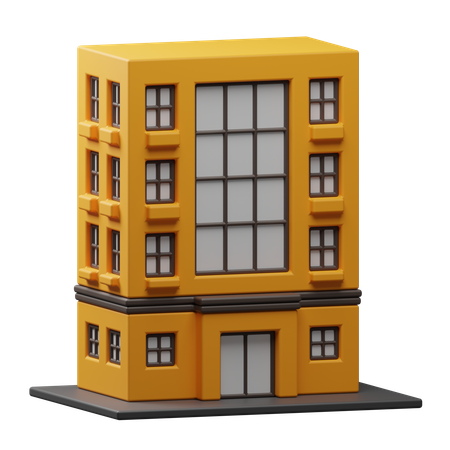 Hotelgebäude  3D Icon