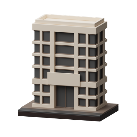 Hotel building  3D Icon