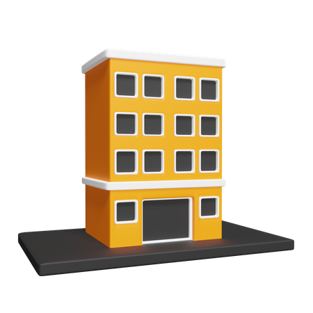 Hotel building  3D Icon