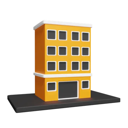 Hotel building  3D Icon