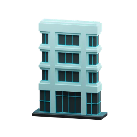 Hotel building  3D Icon