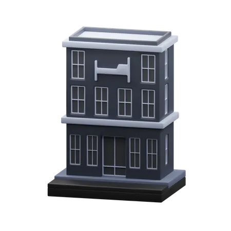 Hotel building  3D Icon