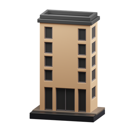 Hotel building  3D Icon