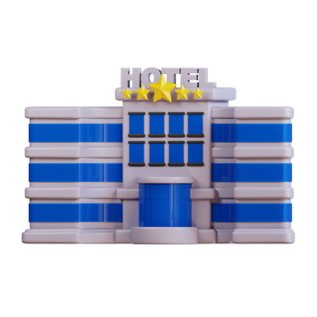 Hotel Building  3D Icon