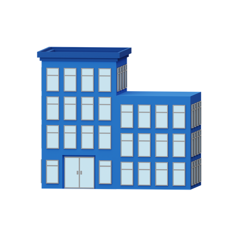 Hotel Building  3D Icon