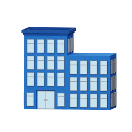 Hotel Building  3D Icon