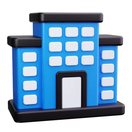 Hotel Building  3D Icon