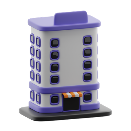 Hotel building  3D Icon
