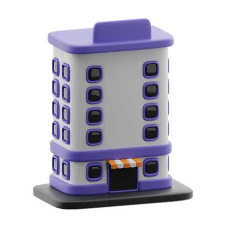 Hotel building  3D Icon