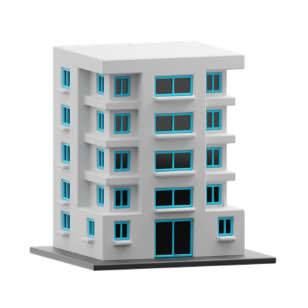 Hotel building  3D Icon