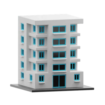 Hotel building  3D Icon