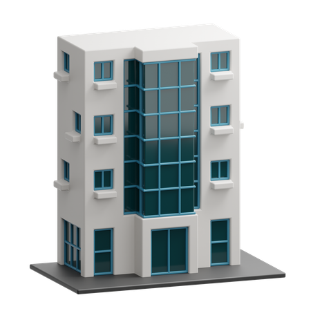 Hotel Building  3D Icon