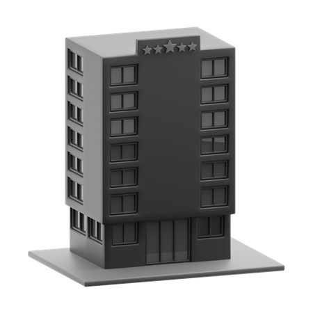 Hotel building  3D Icon