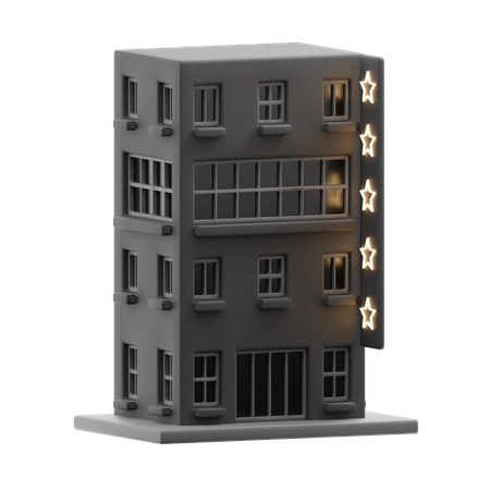 Hotel building  3D Icon