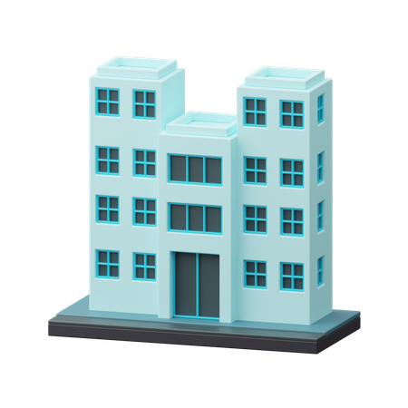 Hotel building  3D Icon