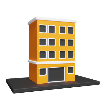 Hotel building  3D Icon