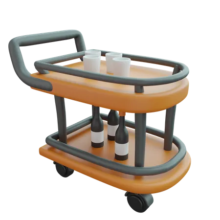 Hotel Cart  3D Icon