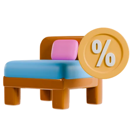 Hotel Discount Promotion  3D Icon