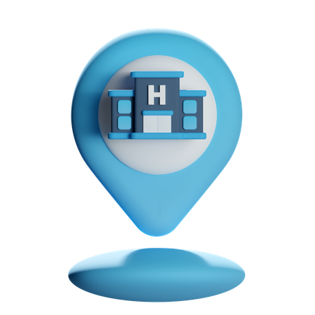 Épingle de localisation de l'hôtel  3D Icon