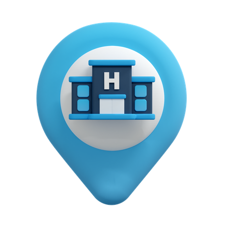 Épingle de localisation de l'hôtel  3D Icon