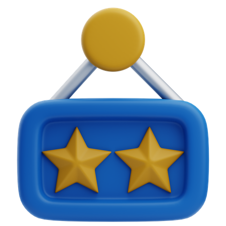 Estrellas de hotel  3D Icon