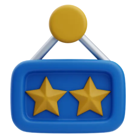 Estrellas de hotel  3D Icon