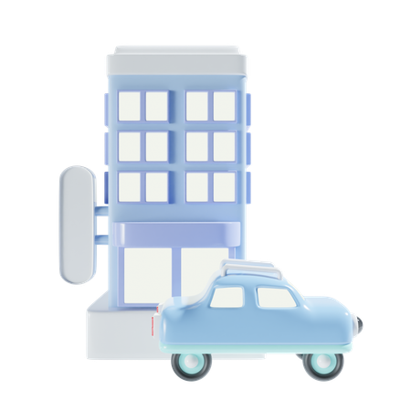 Hotel For Travel  3D Icon