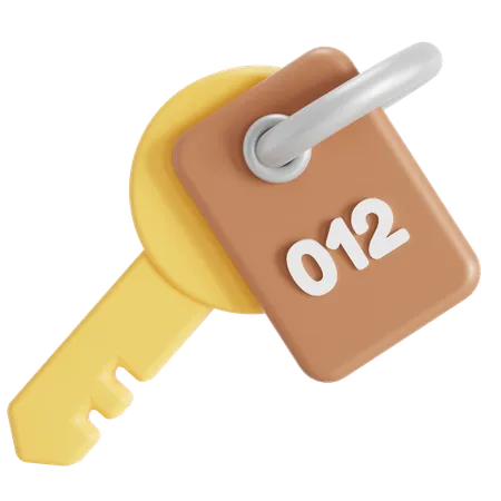 Traditional Key Design 3D Icon