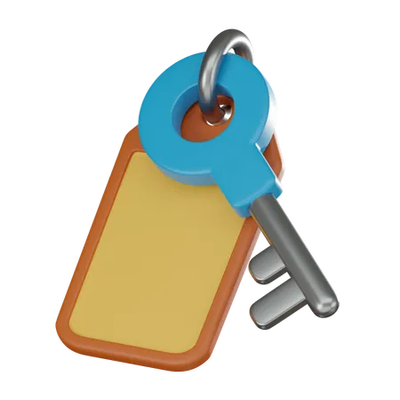 Hotel Key Ideal For Hotel Management Booking Platforms And Travel Related Designs 3 D Render Illustration 3D Icon