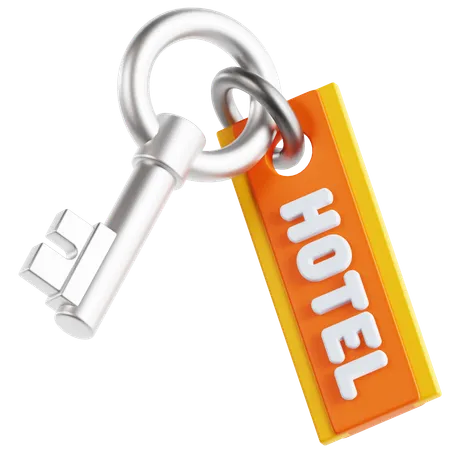 Hotel Key 3 D Icon 3D Icon