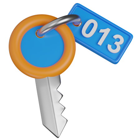 Hotel key  3D Icon