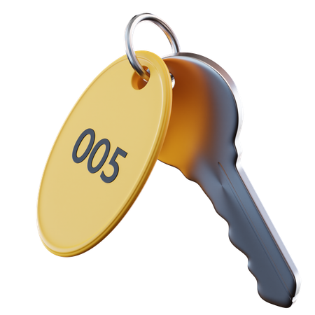 Hotel Key  3D Icon