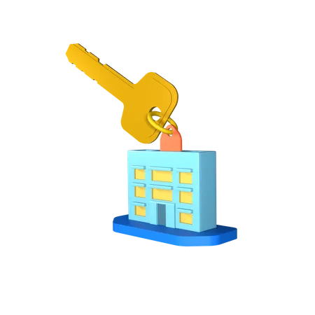 Hotel Key  3D Icon