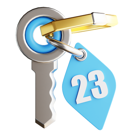 Hotel Key  3D Icon