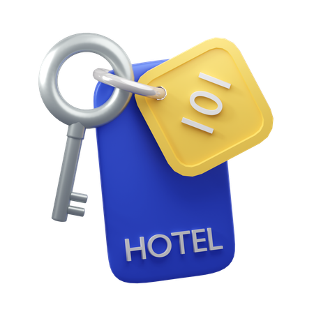 Hotel Key  3D Icon